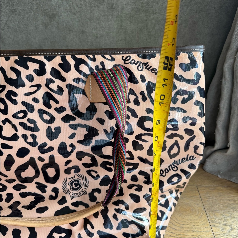 Consuela Pink Leopard Print Tote Bag - Picture 5 of 6